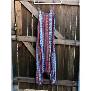 Boho print maxi dress